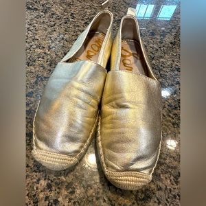 Sam Edleman Gold Espadrilles 8.5